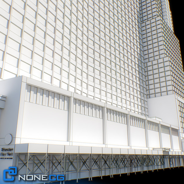 3d sheraton 7th avenue building - NYC Building Sheraton 7th Avenue... by NONECG